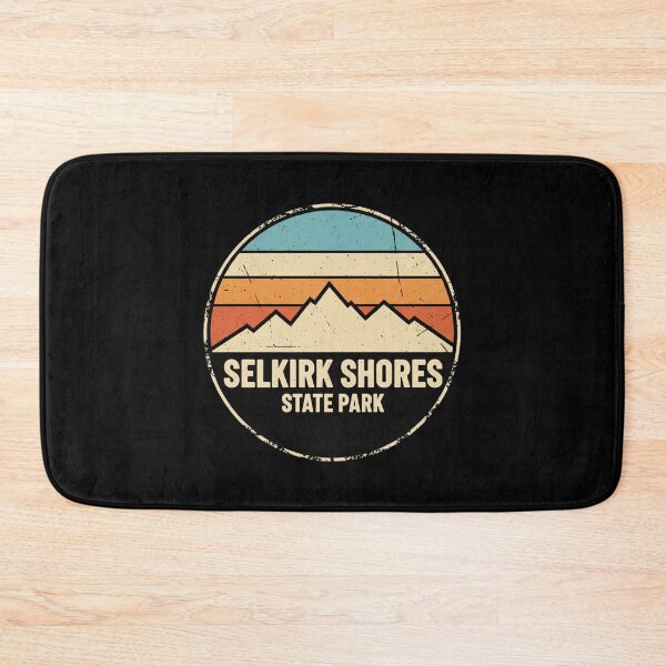 Item preview, Selkirk Shores State Park Vintage Retro Mountain Sunset designed and sold by FestivityFinds.