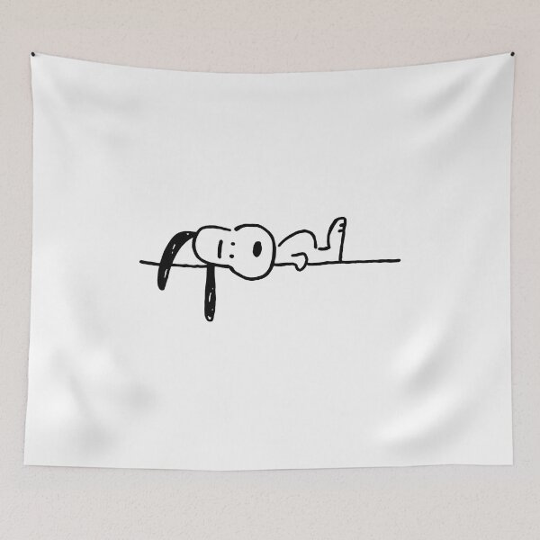 Item preview, Lazy Beagle Lying Down Minimalist Cartoon Dog Artwork designed and sold by DianeGran98068.