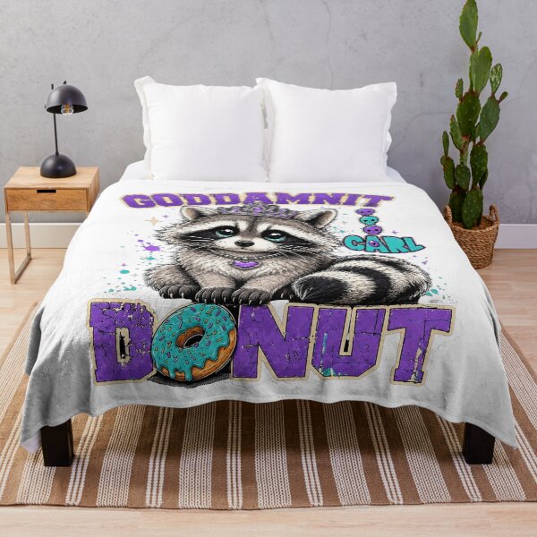 Item preview, Goddamnit Donut Carl Princess Donut Raccoon Graphic designed and sold by WearStory ⭐⭐⭐⭐⭐.