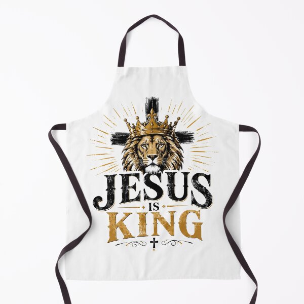 Item preview, Jesus Is King, Jesus Is King Lion Crown Christian Faith Religious designed and sold by graphic-genie.
