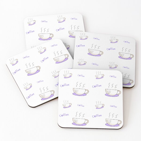 Item preview, Cute Coffee Cup Seamless Pattern Illustration designed and sold by Porpor Artwork.