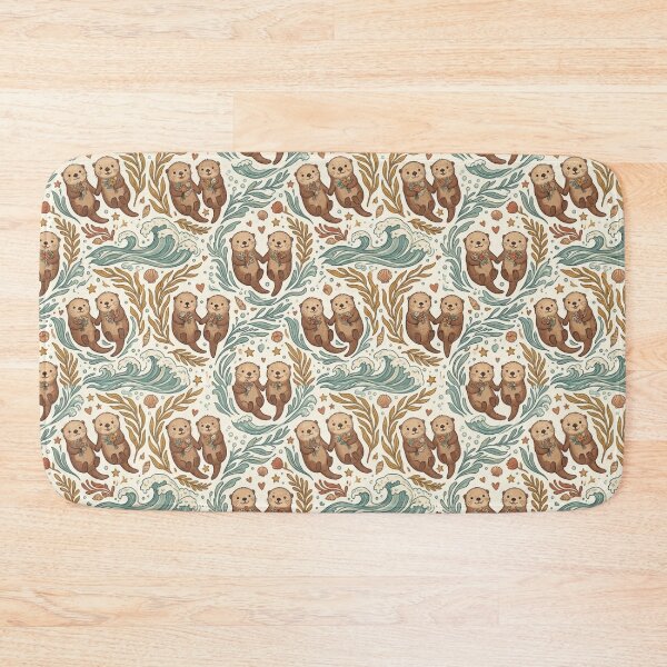 Item preview, Cute Otter Pattern | Sea Otter Animal Art & Gifts designed and sold by Ink Matrix.