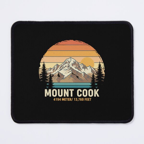Item preview, Mount Cook New Zealand Vintage Retro Mountain Hiking designed and sold by FestivityFinds.