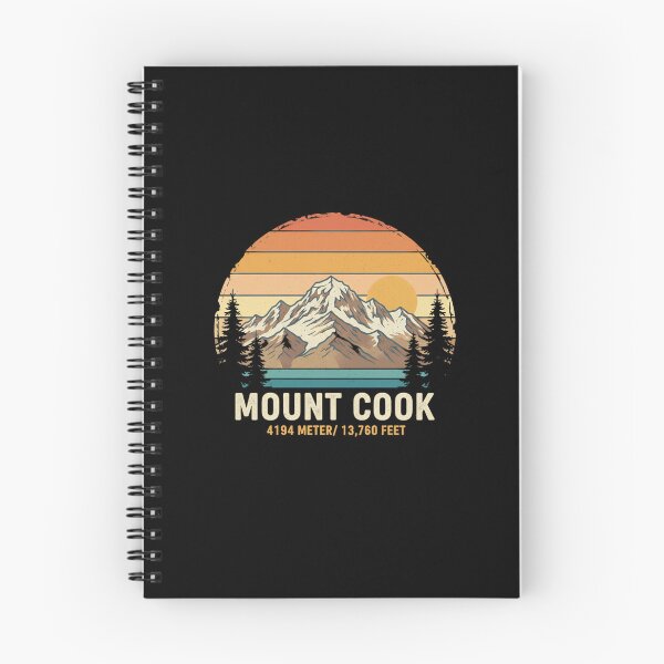 Item preview, Mount Cook New Zealand Vintage Retro Mountain Hiking designed and sold by FestivityFinds.