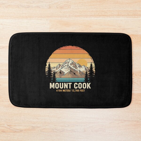 Item preview, Mount Cook New Zealand Vintage Retro Mountain Hiking designed and sold by FestivityFinds.