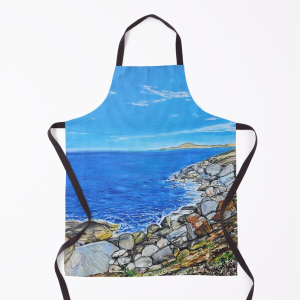 Aperçu de l'œuvre Là où le granit rencontre la mer d'un bleu profond créée et vendue par ChristineDavisArt.