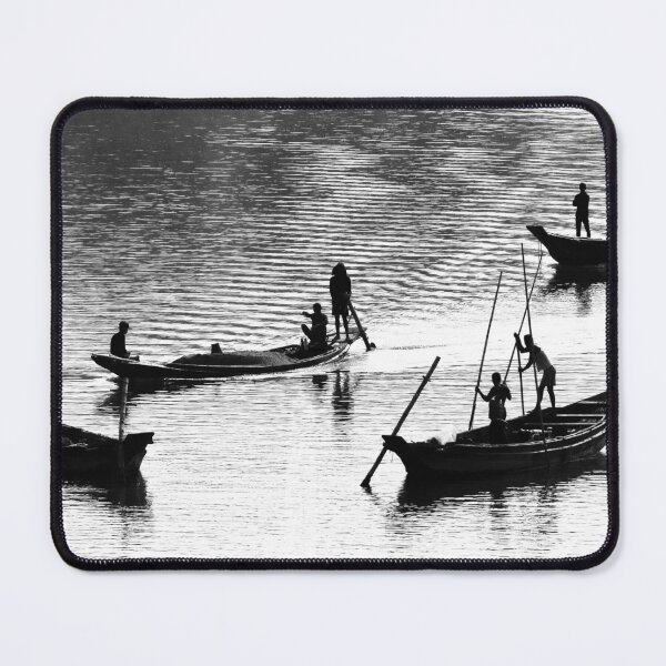 Item preview, Boatmen on the Green River Bangladesh designed and sold by Glynn  Lavender.