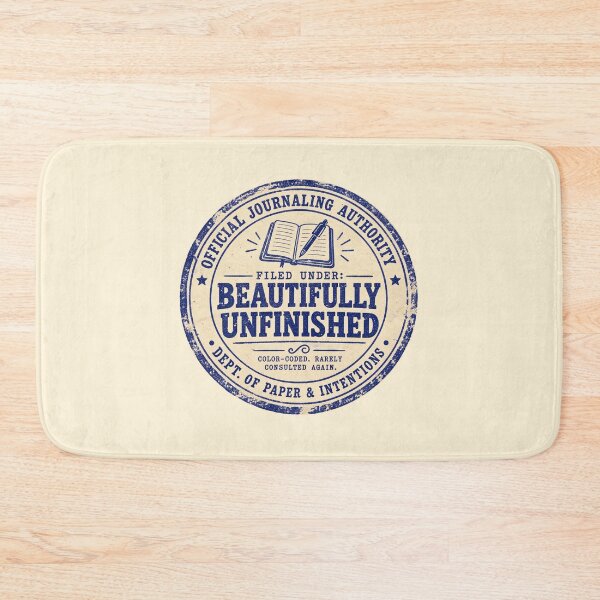 Item preview, Funny Journaling Gift Filed Under Beautifully Unfinished Bullet Journal Humor Vintage Stamp Shirt Planner Sticker designed and sold by Fanverse Merchandise.