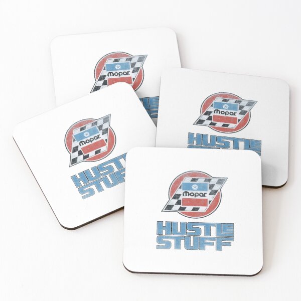 Aperçu de l'œuvre Insigne de course vintage Mopar Hustle Stuff créée et vendue par Worldofrat.