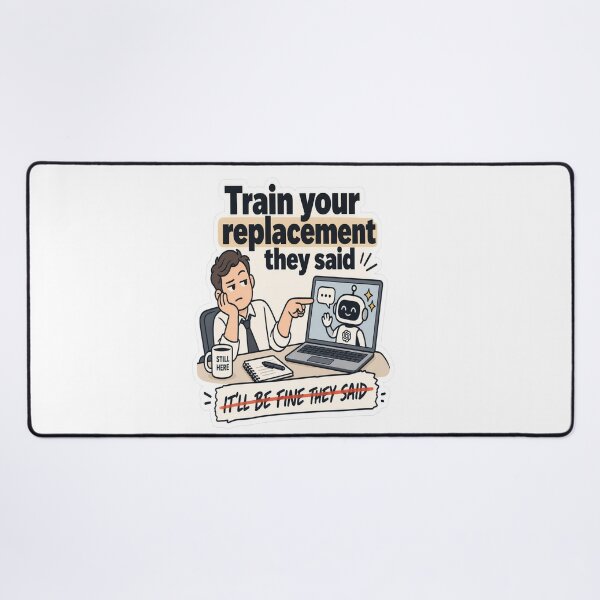 Item preview, Train Your Replacement AI Workplace Humor designed and sold by JMDG Studio.