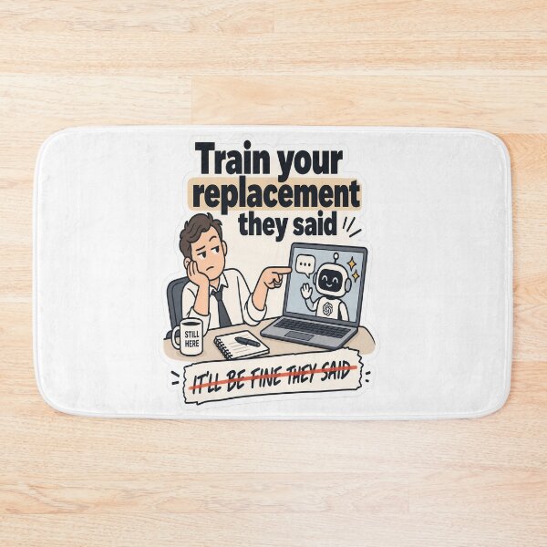 Item preview, Train Your Replacement AI Workplace Humor designed and sold by JMDG Studio.