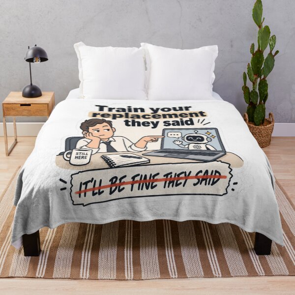Item preview, Train Your Replacement AI Workplace Humor designed and sold by JMDG Studio.