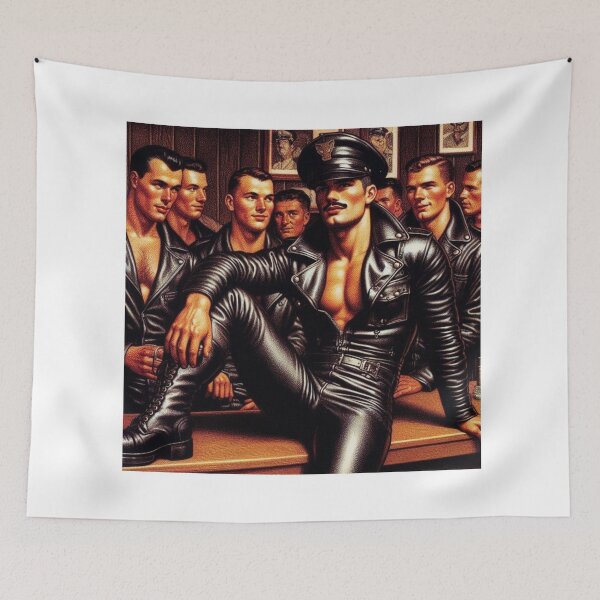 Item preview, Vintage Gay Leather Bar Berlin Daddy Leather Art designed and sold by ItsAKinkThing.