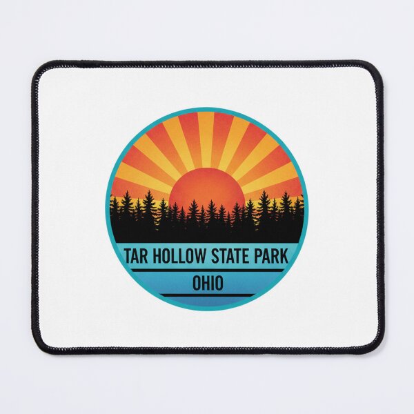 Item preview, Tar Hollow State Park Ohio Vintage Retro Forest Sunburst designed and sold by FestivityFinds.