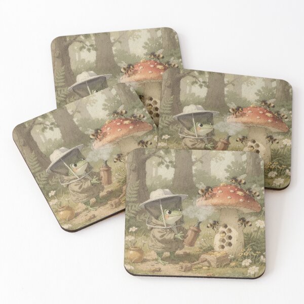 Item preview, Frog Beekeeper of the Mossy Hive designed and sold by PictorialWhimsy.