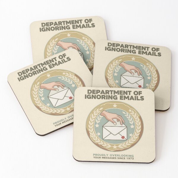 Item preview, Department of Ignoring Emails Retro Poster designed and sold by PictorialWhimsy.
