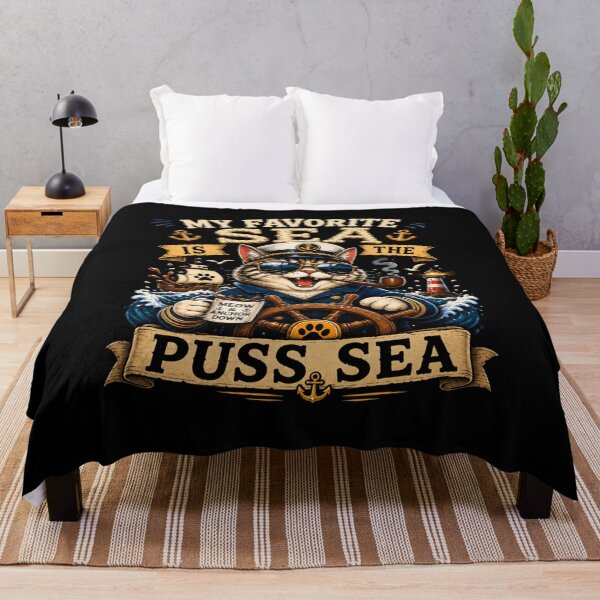 Item preview, My  Favorite Sea is The Puss-Sea designed and sold by TheEndDesign.