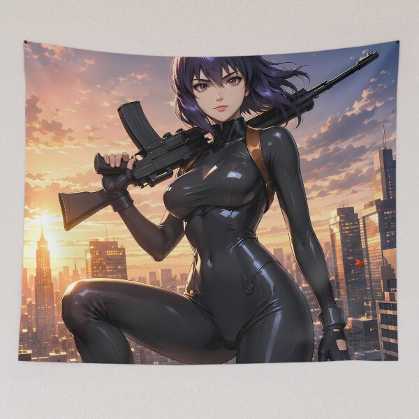 Item preview, Motoko Kusanagi Ghost in the Shell Rooftop Sunset Watch designed and sold by BrianRayan.