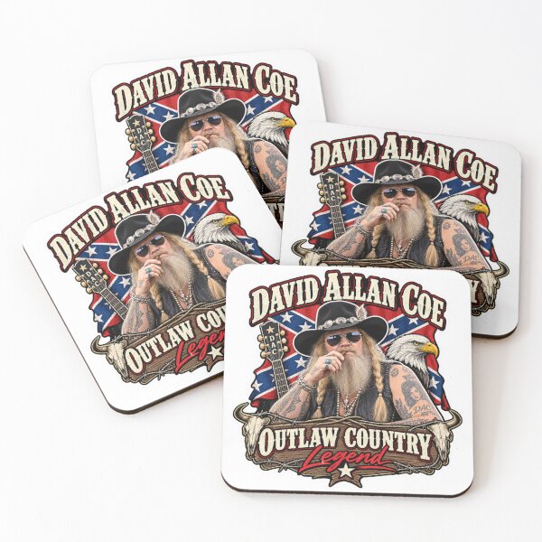 Item preview, David Allan Coe Country Music Legend Sticker designed and sold by singhworldcr.