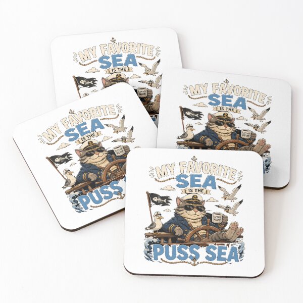 Item preview, My  Favorite Sea is The Puss-Sea designed and sold by TheEndDesign.