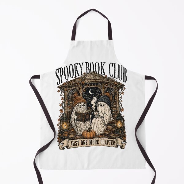 Item preview, Spooky Book Club Just One More Chapter Reading Ghosts Vintage designed and sold by WearStory ⭐⭐⭐⭐⭐.