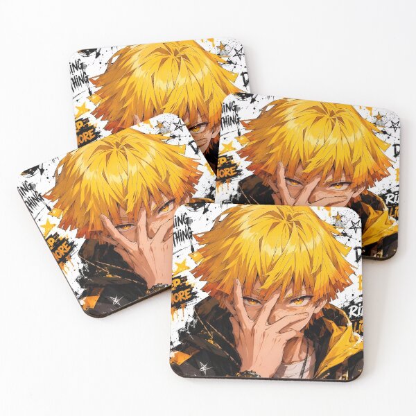 Item preview, Electric Thunder Anime Warrior – Golden Lightning Streetwear designed and sold by Dyan4.