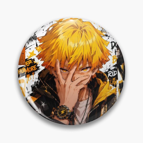 Item preview, Electric Thunder Anime Warrior – Golden Lightning Streetwear designed and sold by Dyan4.