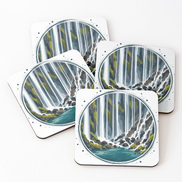 Item preview, Serene Waterfalls Into Emerald Pool designed and sold by GeEeN.
