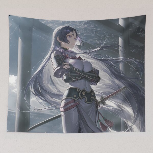 Item preview, Minamoto Raiko Fate Grand Order Snowy Samurai Guardian designed and sold by BrianRayan.