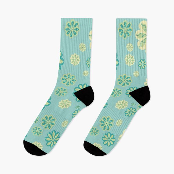 Item preview, Cute Yellow and Cyan Floral Seamless Pattern designed and sold by prapapon.