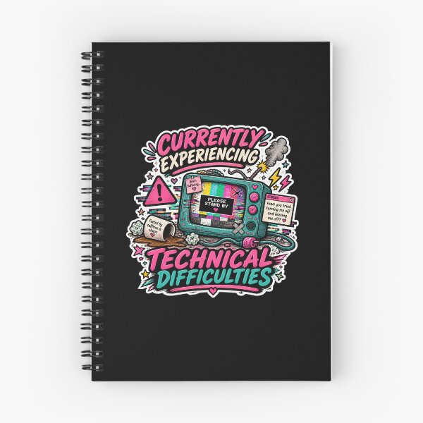 Item preview, Currently Experiencing Technical Difficulties – Retro Glitch Chaos designed and sold by Brave Little Mess Club.