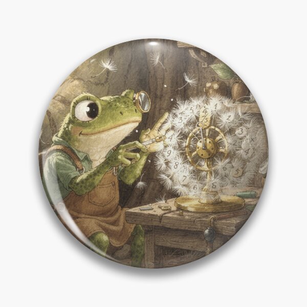 Item preview, Frog Clockmaker and the Dandelion designed and sold by PictorialWhimsy.