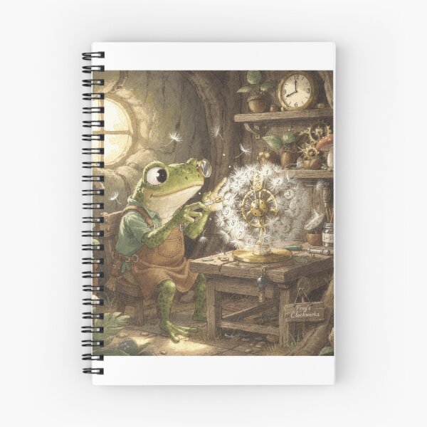 Item preview, Frog Clockmaker and the Dandelion designed and sold by PictorialWhimsy.