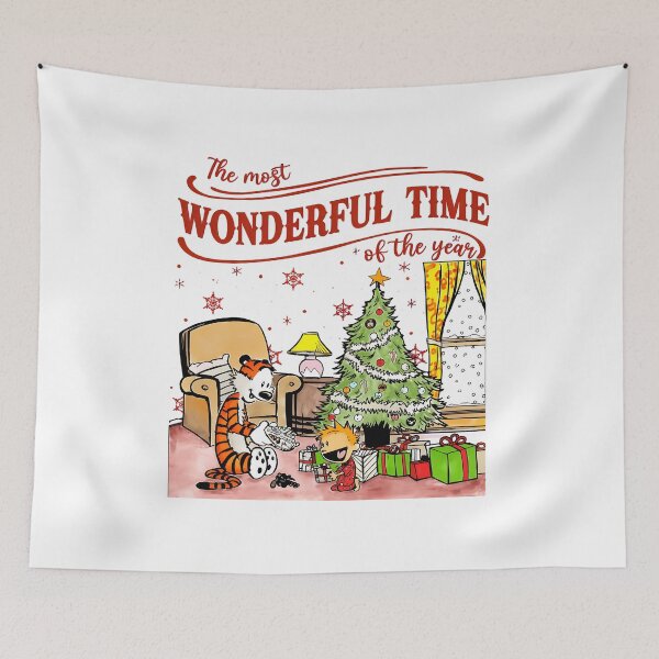 Item preview, Wonderful Christmas Time Cartoon Tiger Holiday Artwork designed and sold by KathleenR67443.
