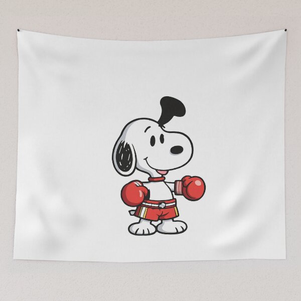 Item preview, Boxing Snoopy Pugilist Cartoon Dog designed and sold by apamictryArt.
