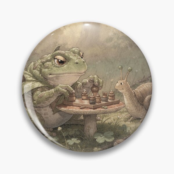 Item preview, Toad and Snail Chess Match designed and sold by PictorialWhimsy.