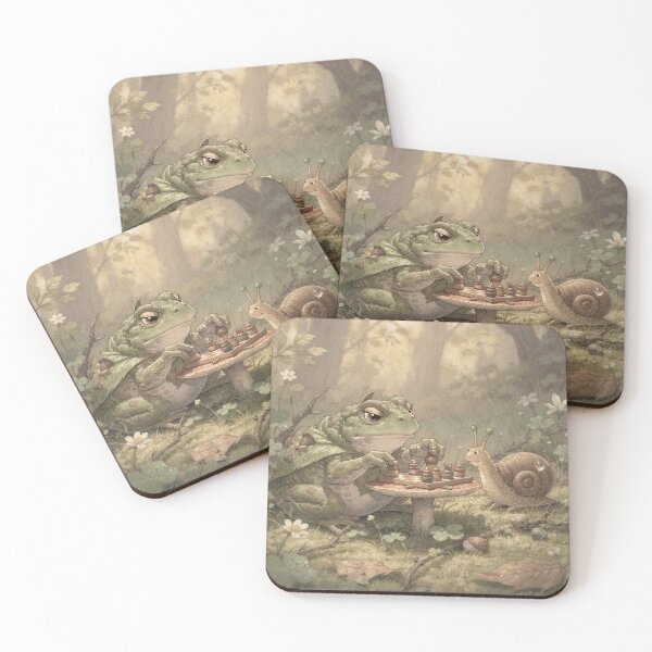 Item preview, Toad and Snail Chess Match designed and sold by PictorialWhimsy.