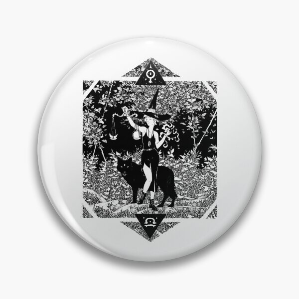 Item preview, LIBRA – Balance Witch with Wolf designed and sold by eriksolemart.