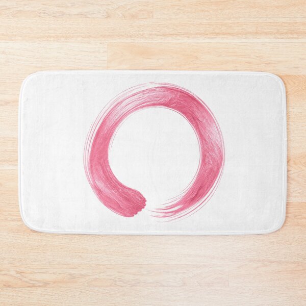Item preview, Blush Pink Enso Circle Minimalist Zen Brush Stroke Art designed and sold by TheSlowShore.
