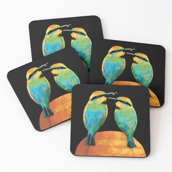 Item preview, Rainbow Bee-eaters designed and sold by Karin Taylor.