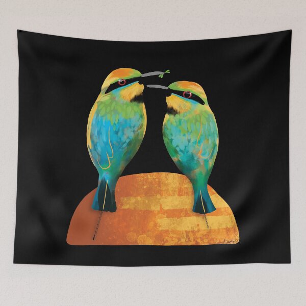 Item preview, Rainbow Bee-eaters designed and sold by Karin Taylor.