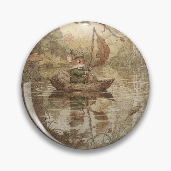 Item preview, Dormouse Folk's Walnut Boat designed and sold by PictorialWhimsy.