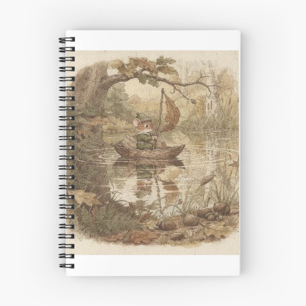 Item preview, Dormouse Folk's Walnut Boat designed and sold by PictorialWhimsy.