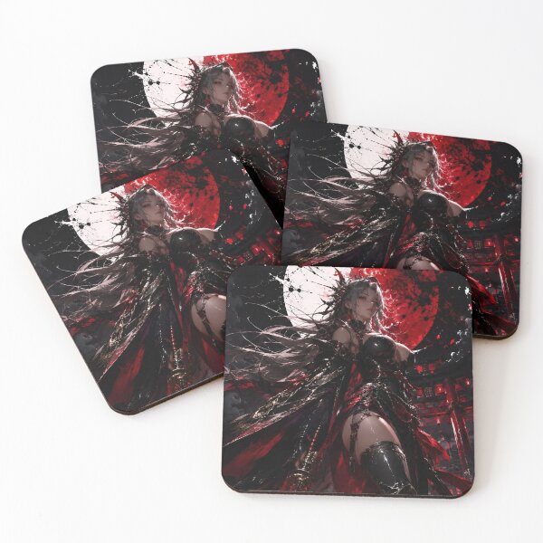 Item preview, Crimson Moon Empress – Dark Fantasy Samurai Warrior designed and sold by Dyan4.