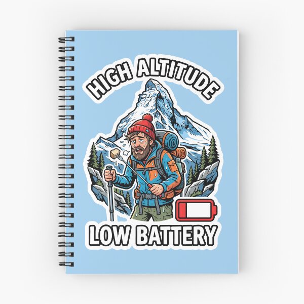 Item preview, High Altitude Low Battery - Outdoor Hiker Humorous Hiking designed and sold by SplashTastic.