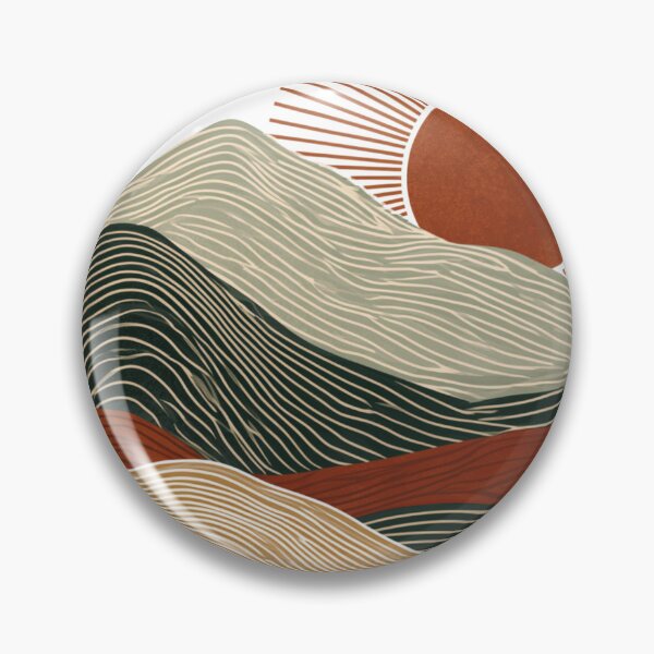 Item preview, Woodcut Mountain Scenery Spring Highlands Art designed and sold by TrendyGalaxy.