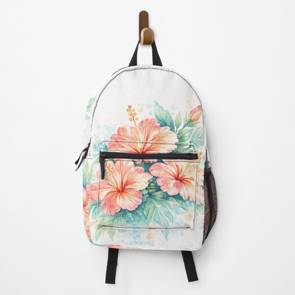 Item preview, Ocean Breeze Hibiscus Bouquet | Watercolor Tropical Floral Art | Botanical Flower Illustration designed and sold by IamNolmo.