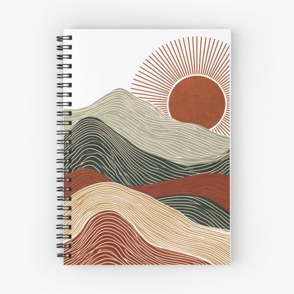 Item preview, Woodcut Mountain Scenery Spring Highlands Art designed and sold by TrendyGalaxy.
