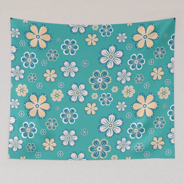 Item preview, Cute Retro Daisy Floral Seamless Pattern Background designed and sold by prapapon.