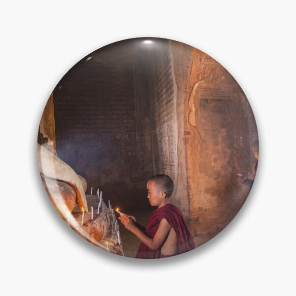 Item preview, Novice Monks Bagan Myanmar designed and sold by Glynn  Lavender.